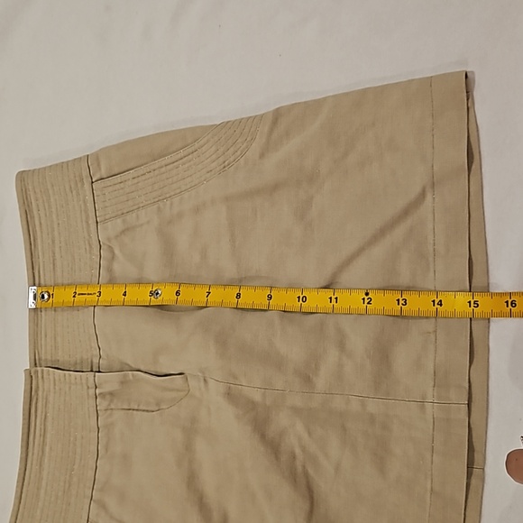 Diane Von furstenberg linen cotton blend mini skirt size 2 - Picture 8 of 10